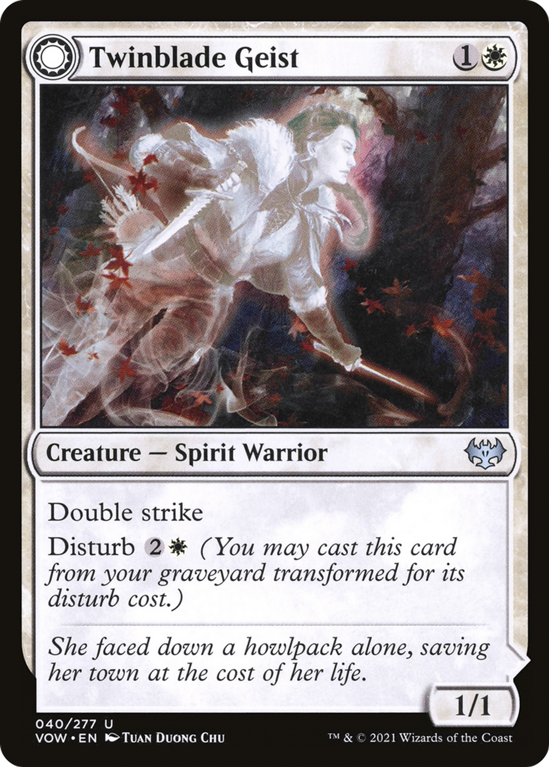 Twinblade Geist // Twinblade Invocation — Innistrad: Crimson Vow — Magic: The Gathering