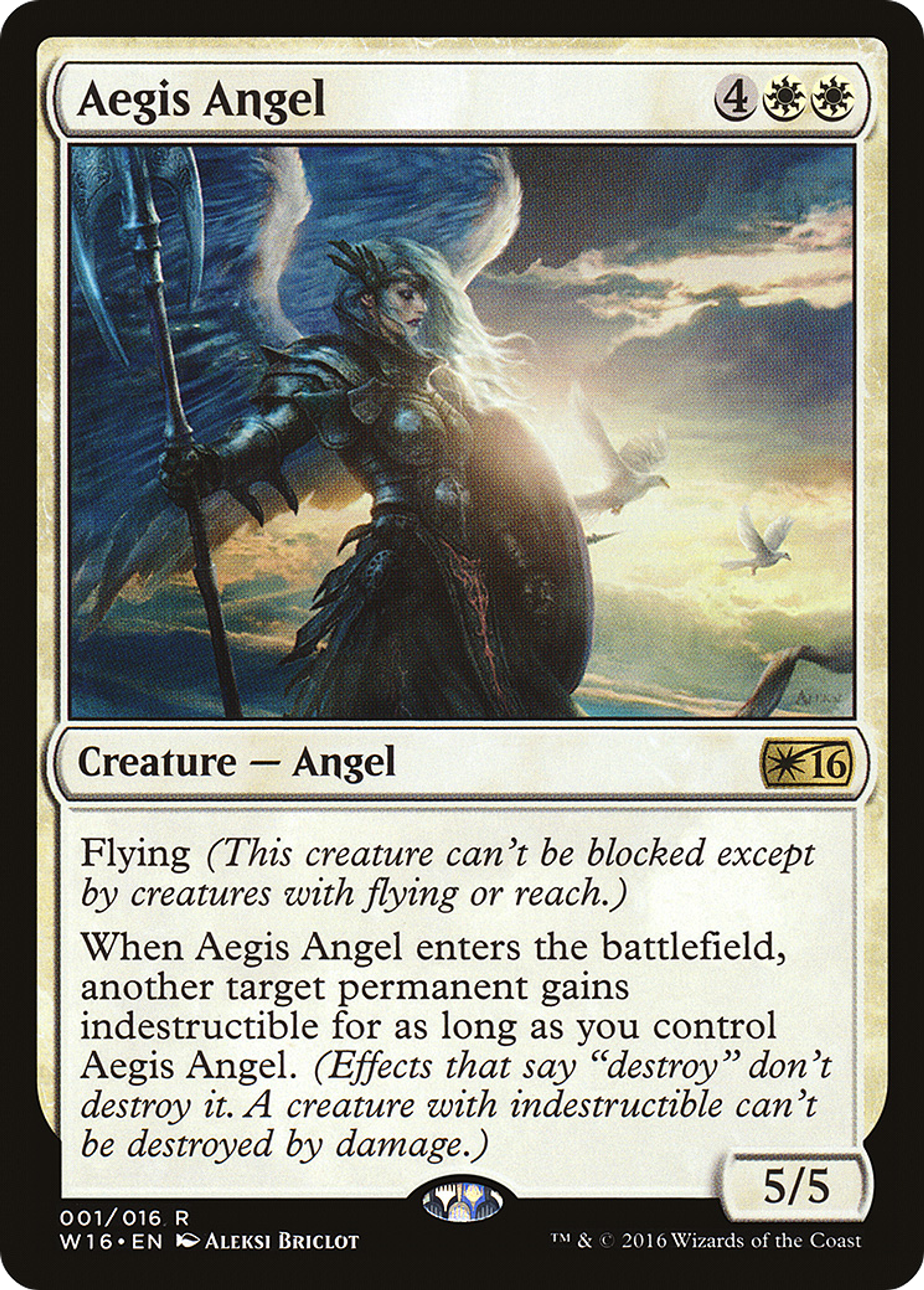 Aegis Angel — Welcome Deck 2016 — Magic: The Gathering