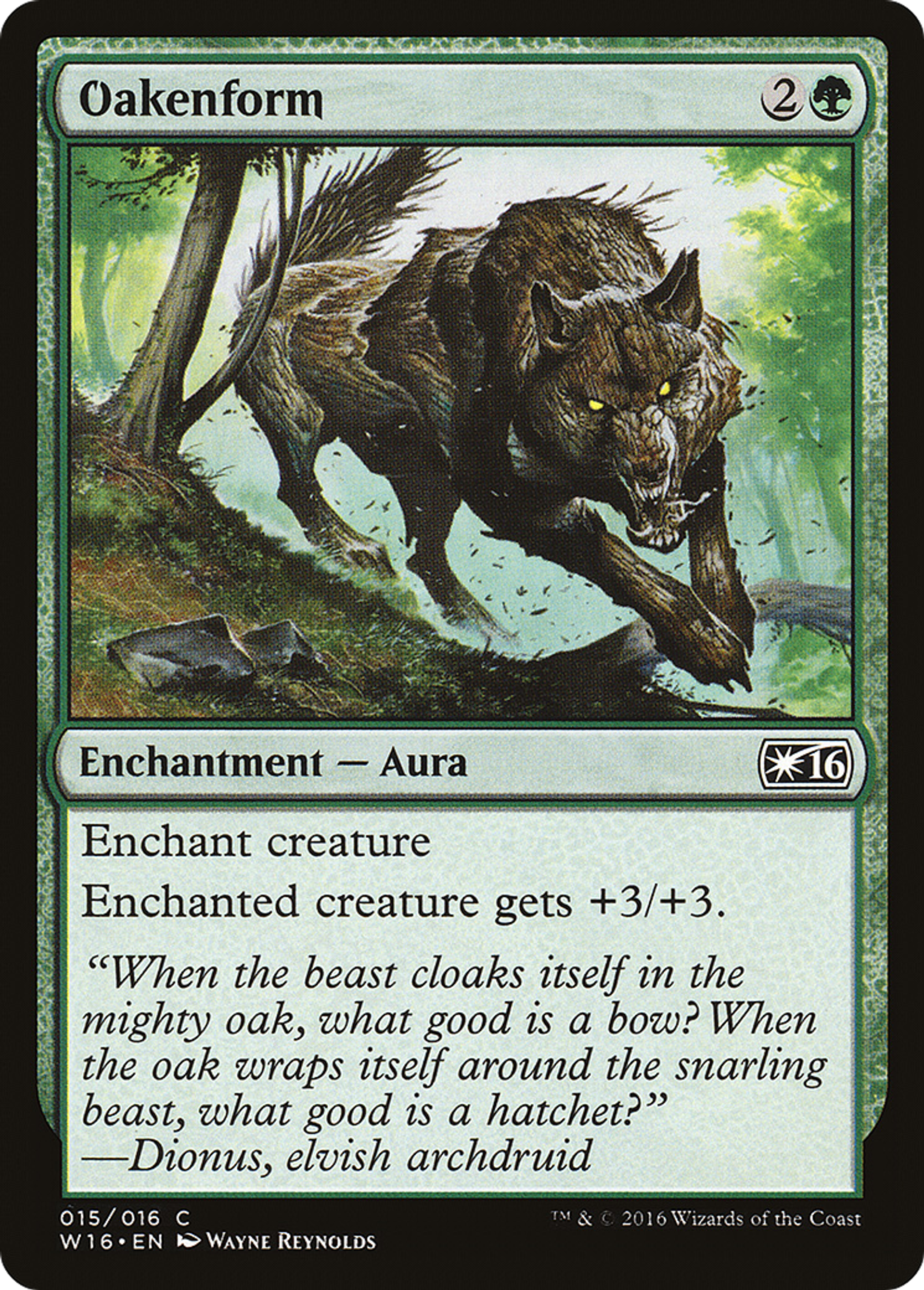 Oakenform — Welcome Deck 2016 — Magic: The Gathering