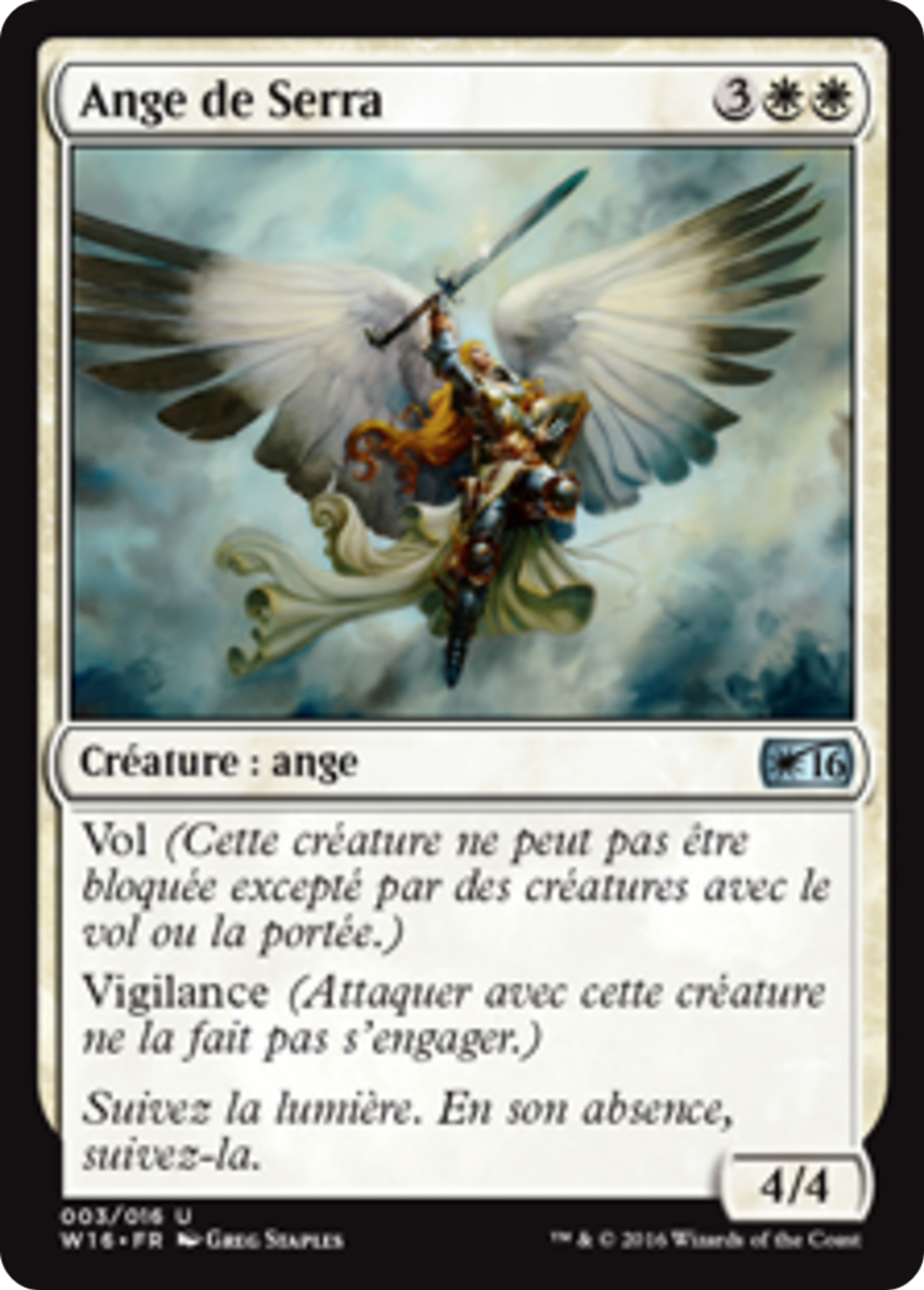 Ange de Serra — Welcome Deck 2016 — Magic: The Gathering