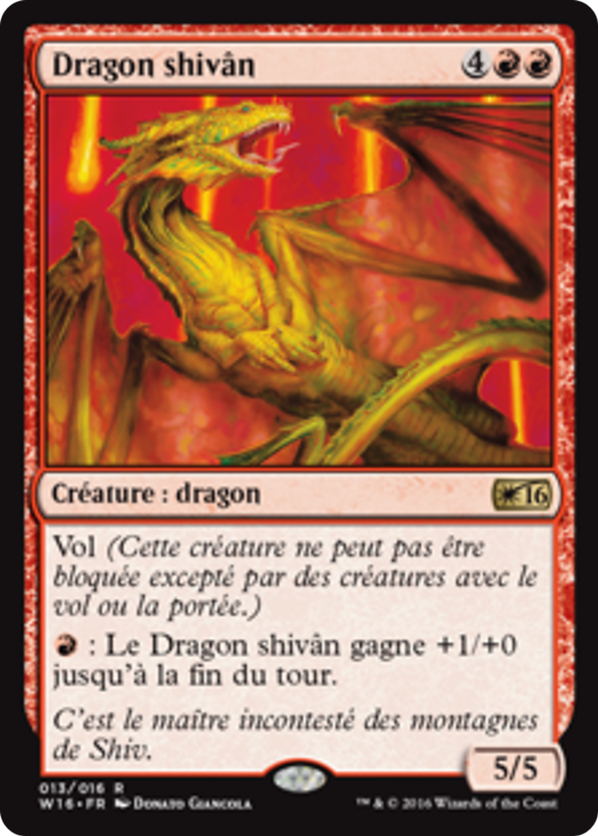 Dragon shivân — Welcome Deck 2016 — Magic: The Gathering
