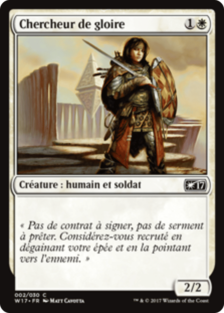 Chercheur de gloire — Welcome Deck 2017 — Magic: The Gathering