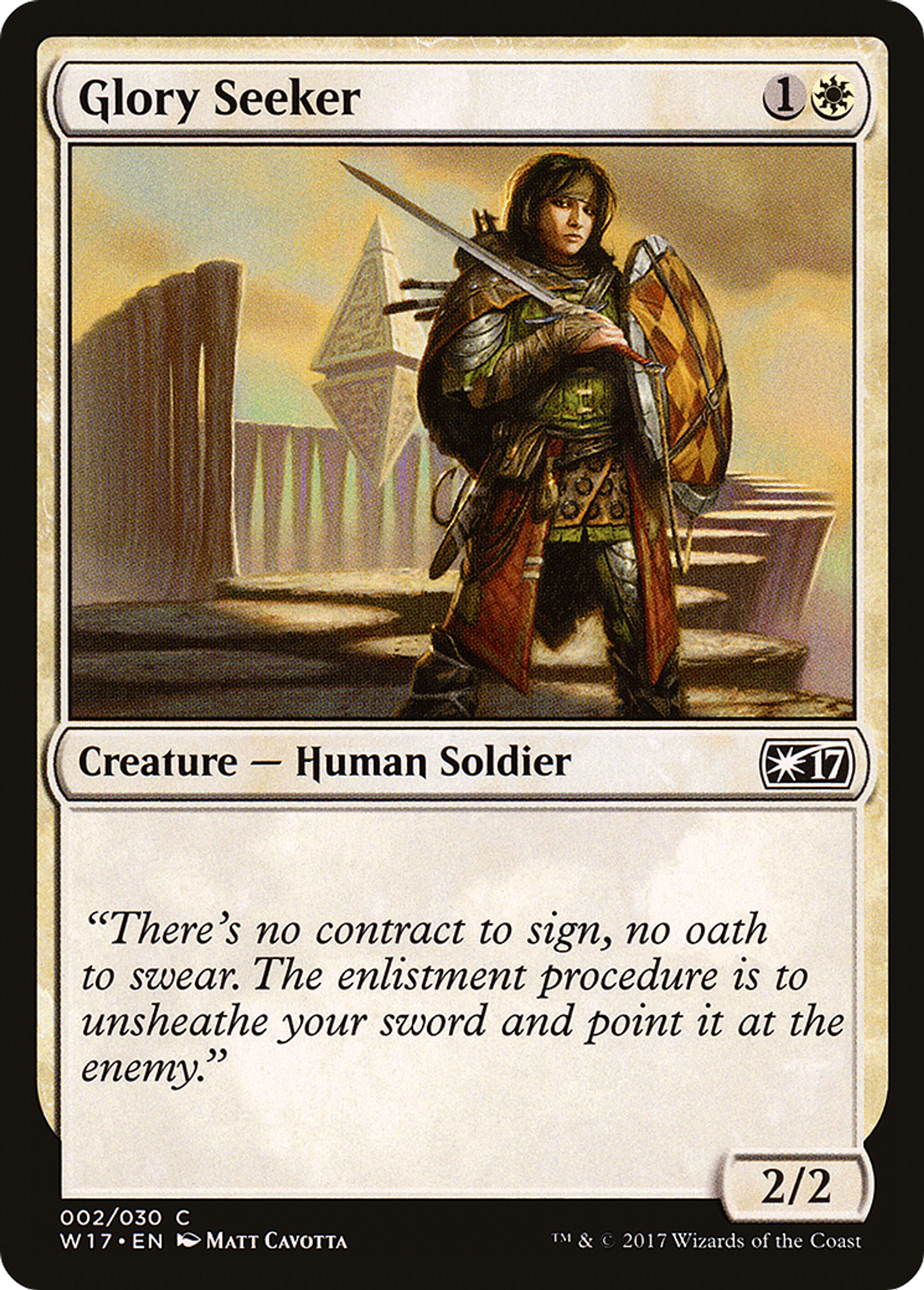 Glory Seeker — Welcome Deck 2017 — Magic: The Gathering