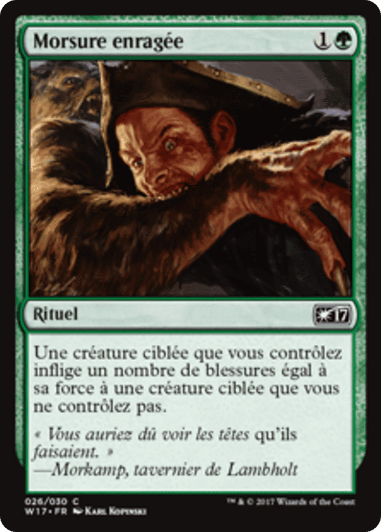 Morsure enragée — Welcome Deck 2017 — Magic: The Gathering