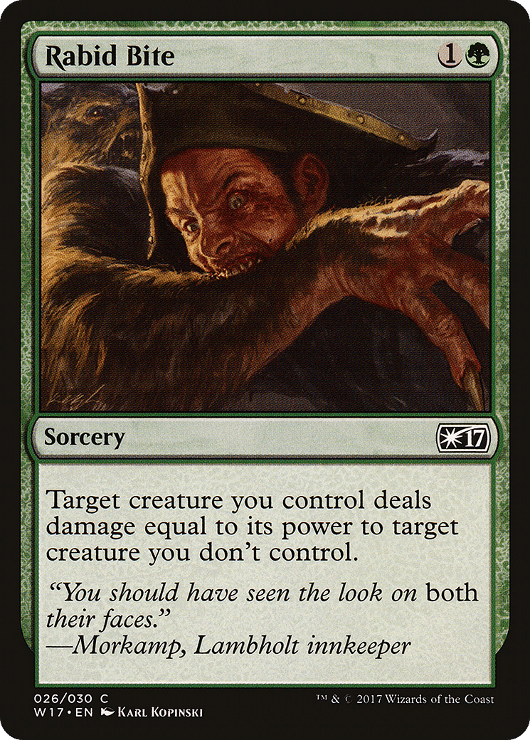 Rabid Bite — Welcome Deck 2017 — Magic: The Gathering