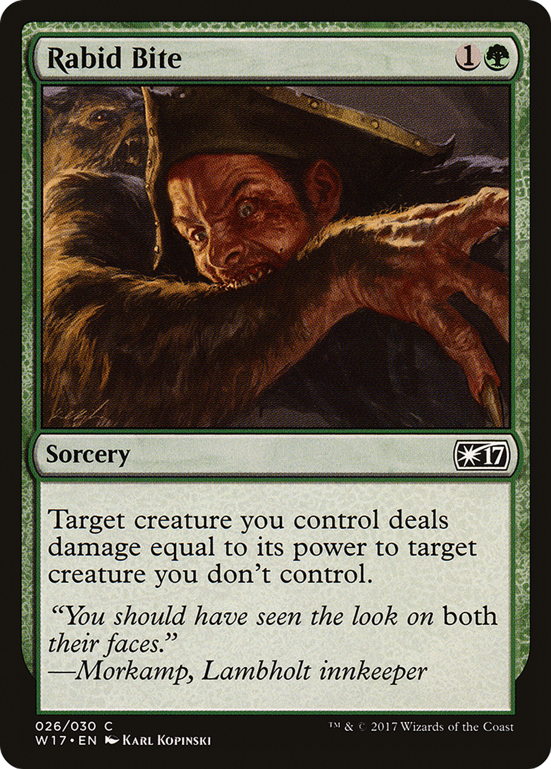 Rabid Bite — Welcome Deck 2017 — Magic: The Gathering