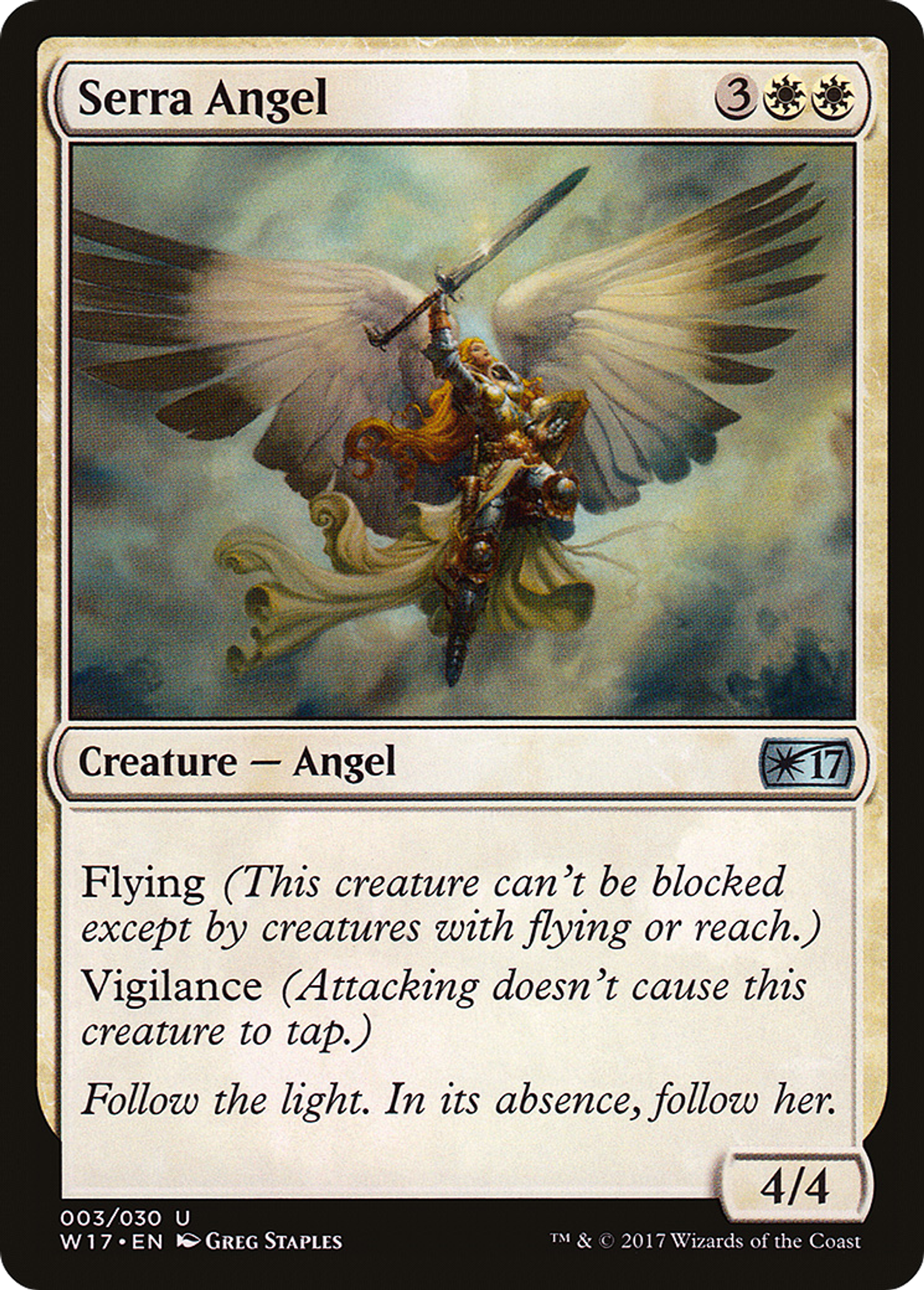 Serra Angel — Welcome Deck 2017 — Magic: The Gathering