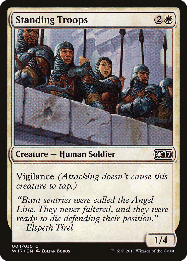 Standing Troops — Welcome Deck 2017 — Magic: The Gathering
