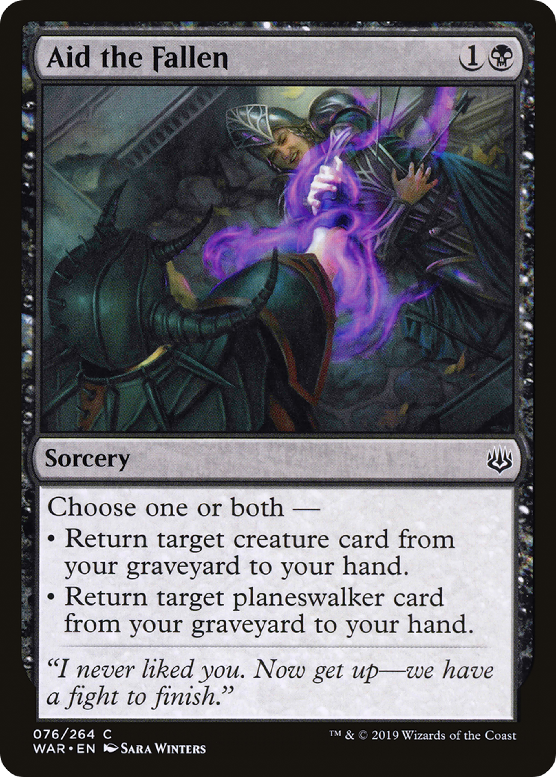 Aid the Fallen — War of the Spark — Magic: The Gathering