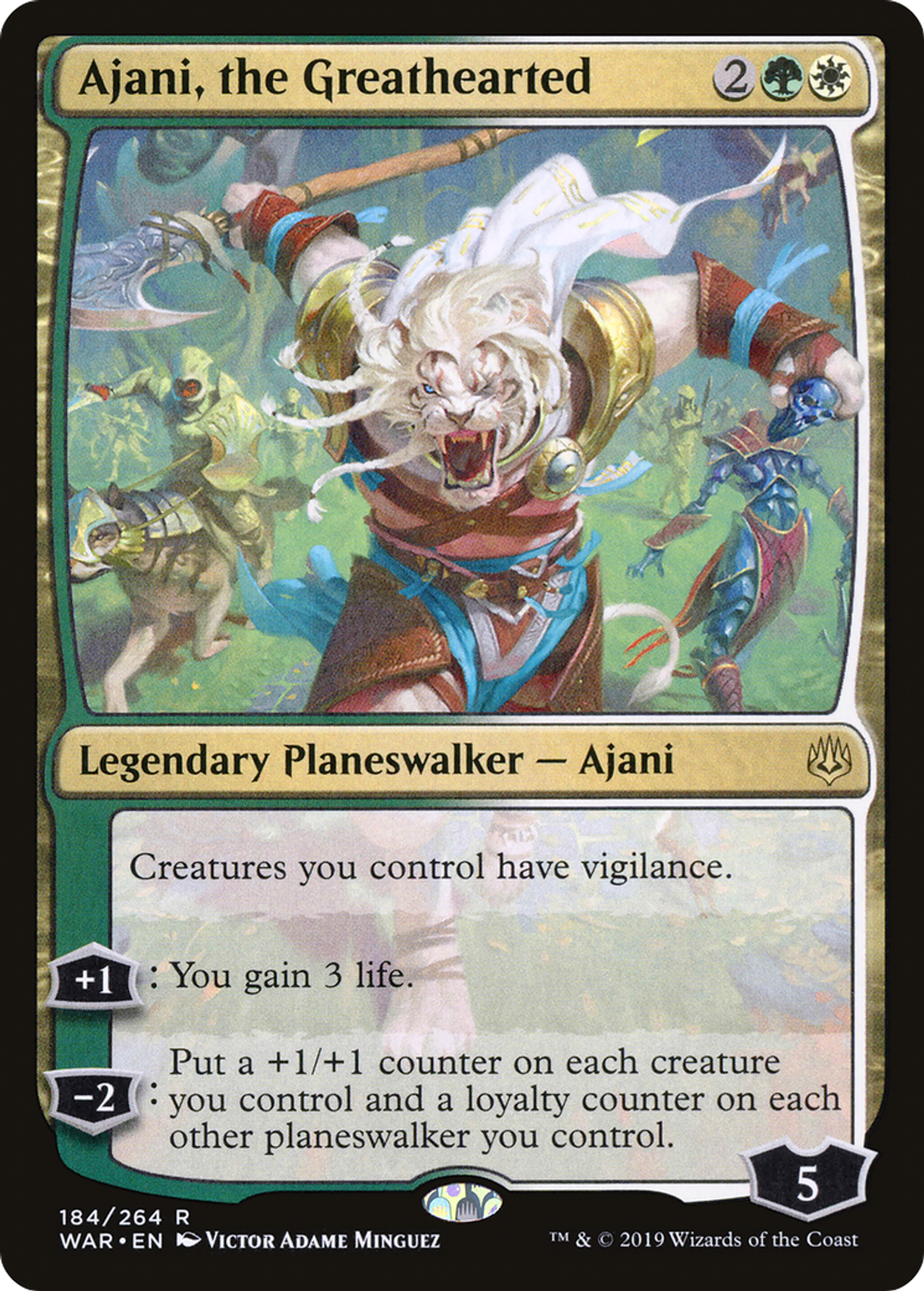 Ajani, the Greathearted — War of the Spark — Magic: The Gathering