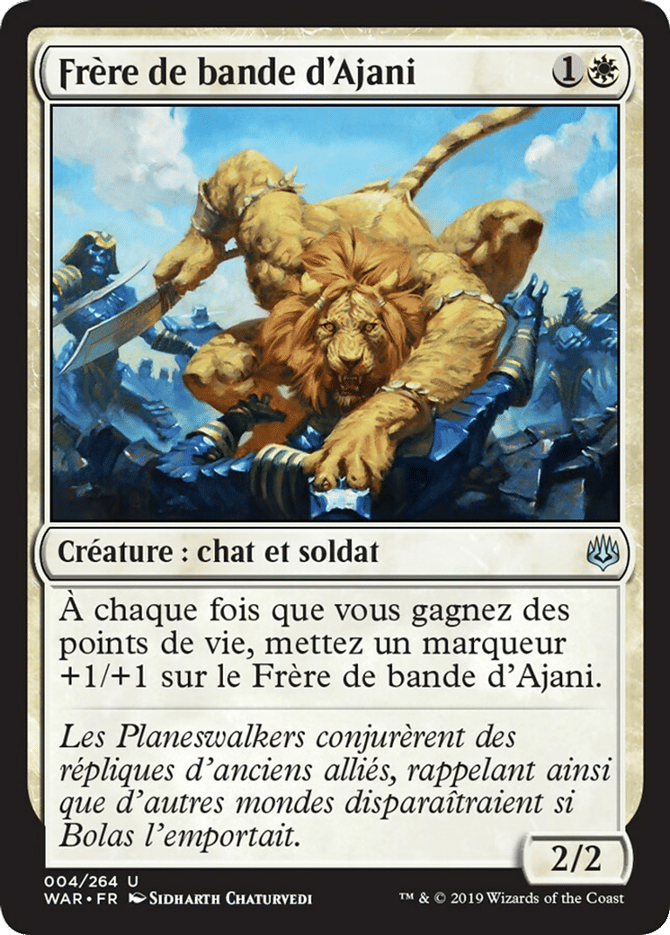 Frère de bande d'Ajani — War of the Spark — Magic: The Gathering