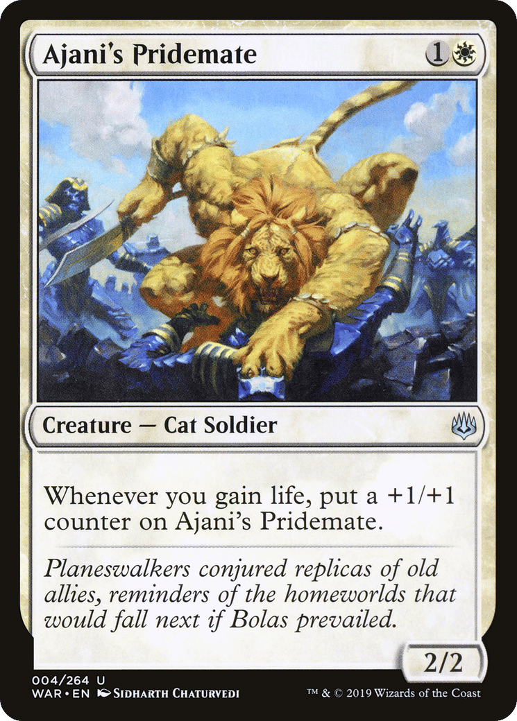 Ajani's Pridemate — War of the Spark — Magic: The Gathering