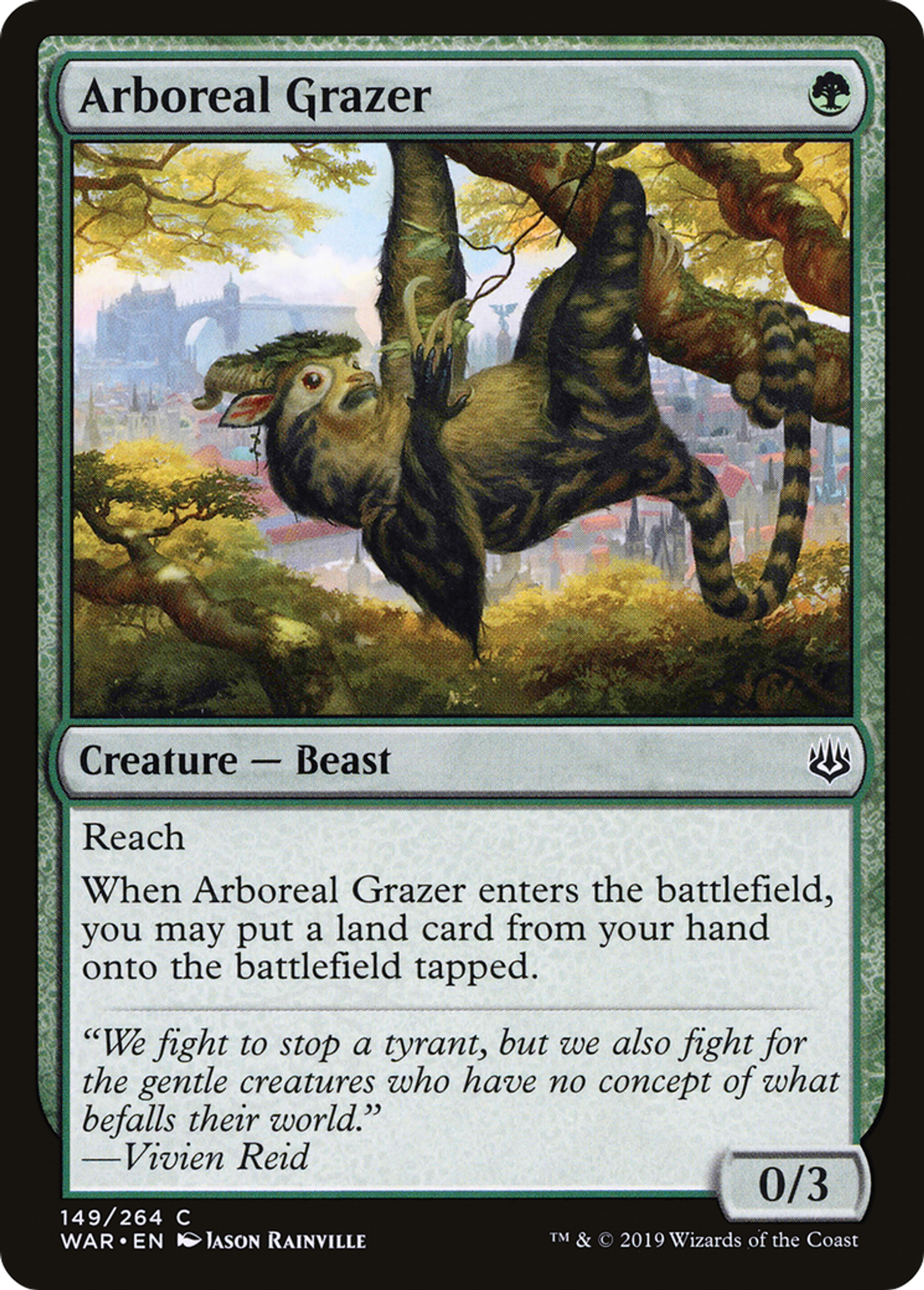 Arboreal Grazer — War of the Spark — Magic: The Gathering