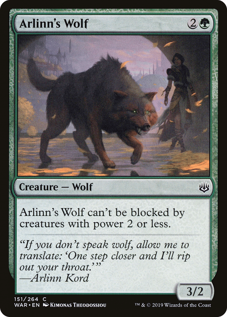 Arlinn's Wolf — War of the Spark — Magic: The Gathering