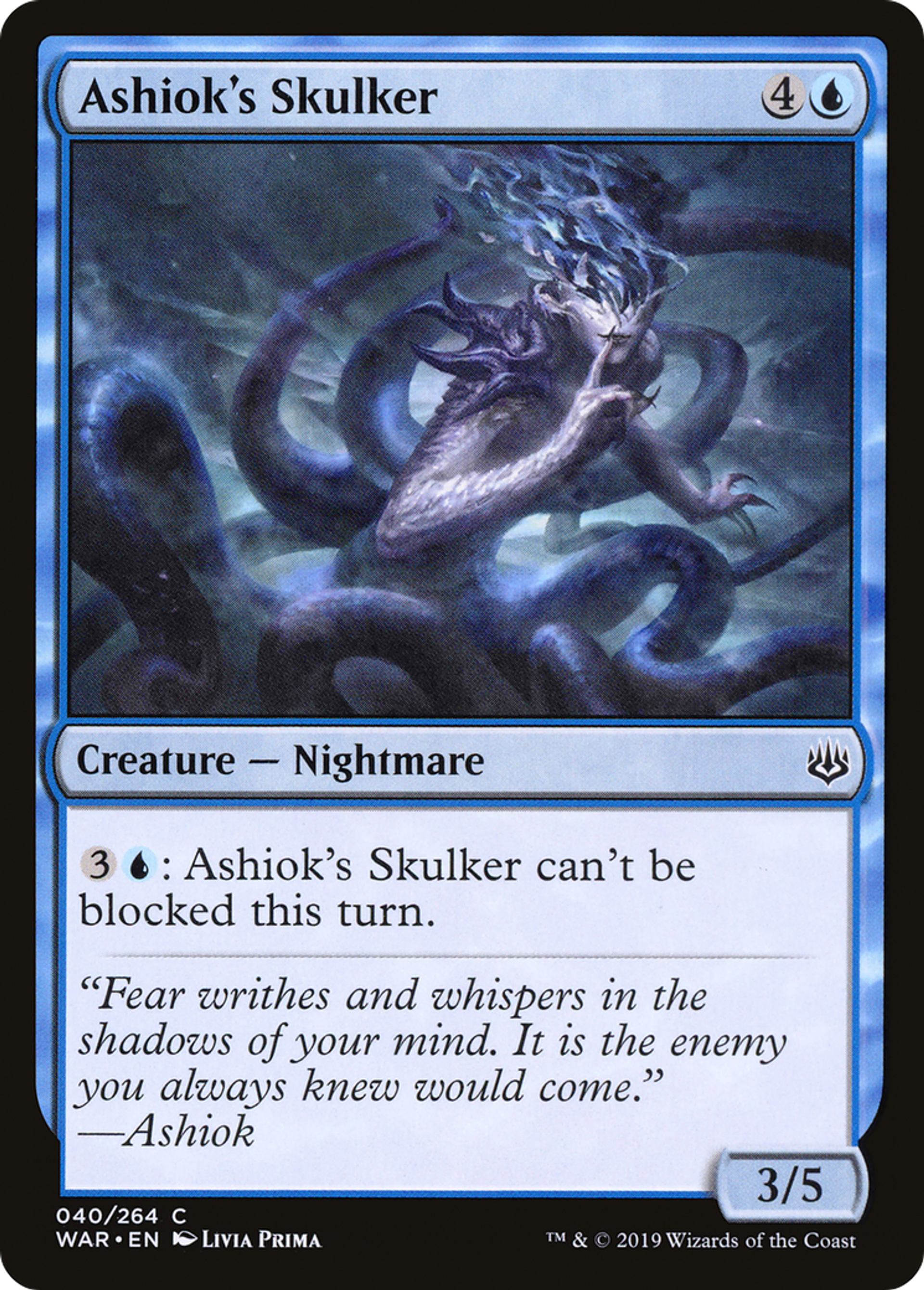 Ashiok's Skulker — War of the Spark — Magic: The Gathering
