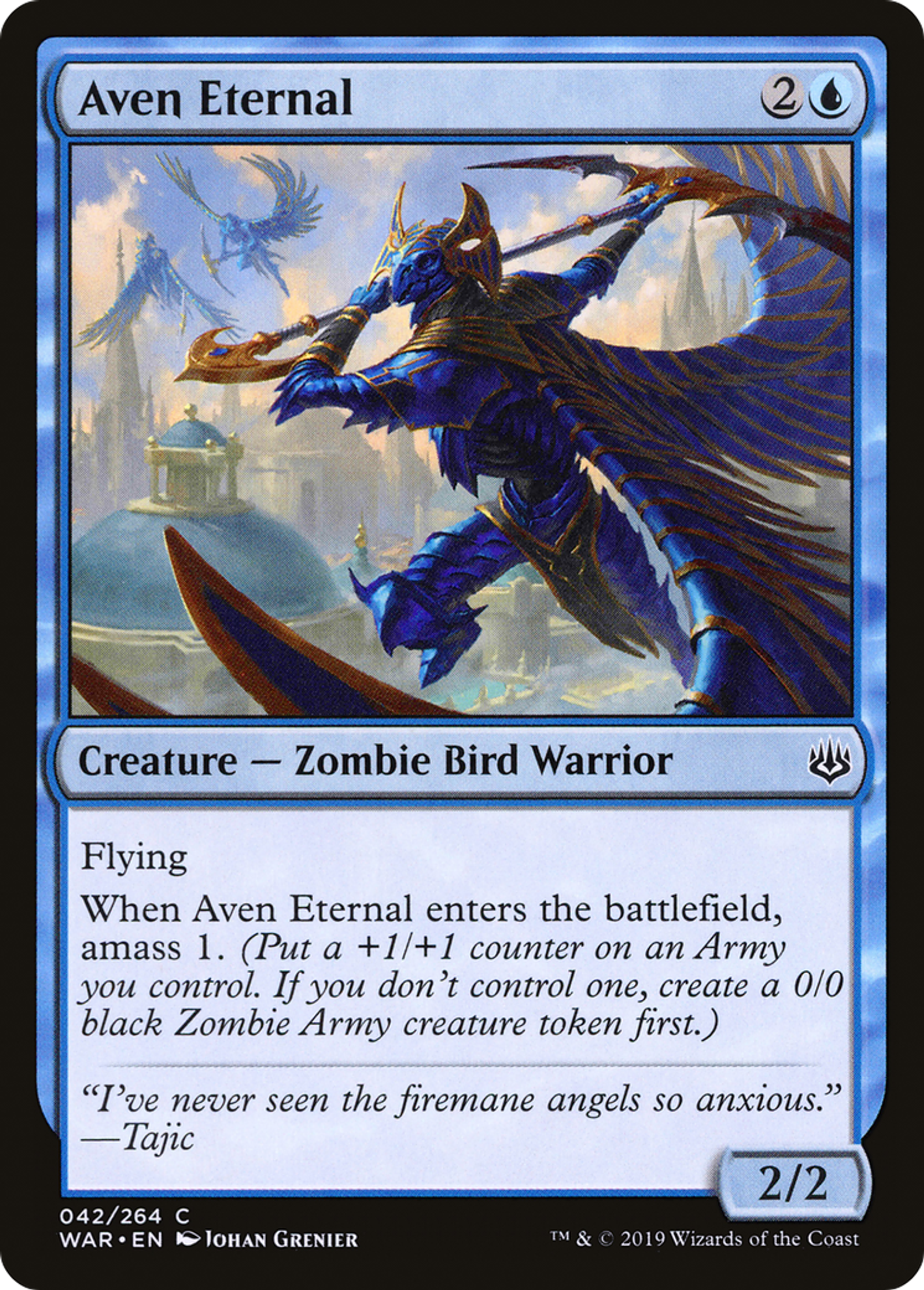 Aven Eternal — War of the Spark — Magic: The Gathering