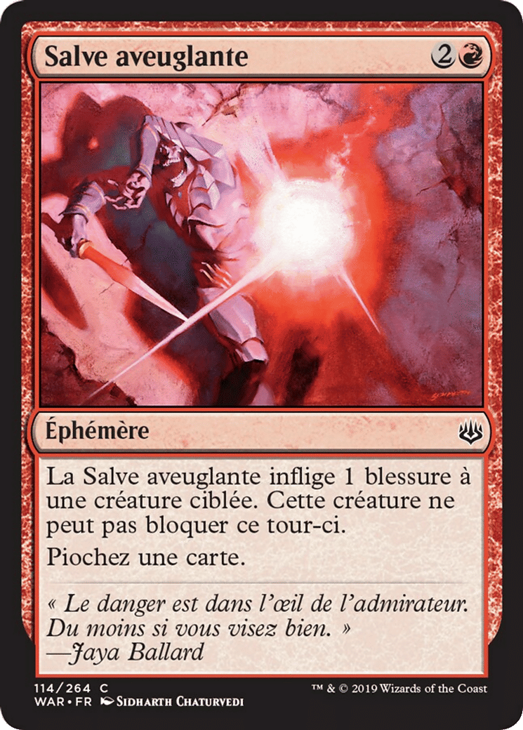 Salve aveuglante — War of the Spark — Magic: The Gathering