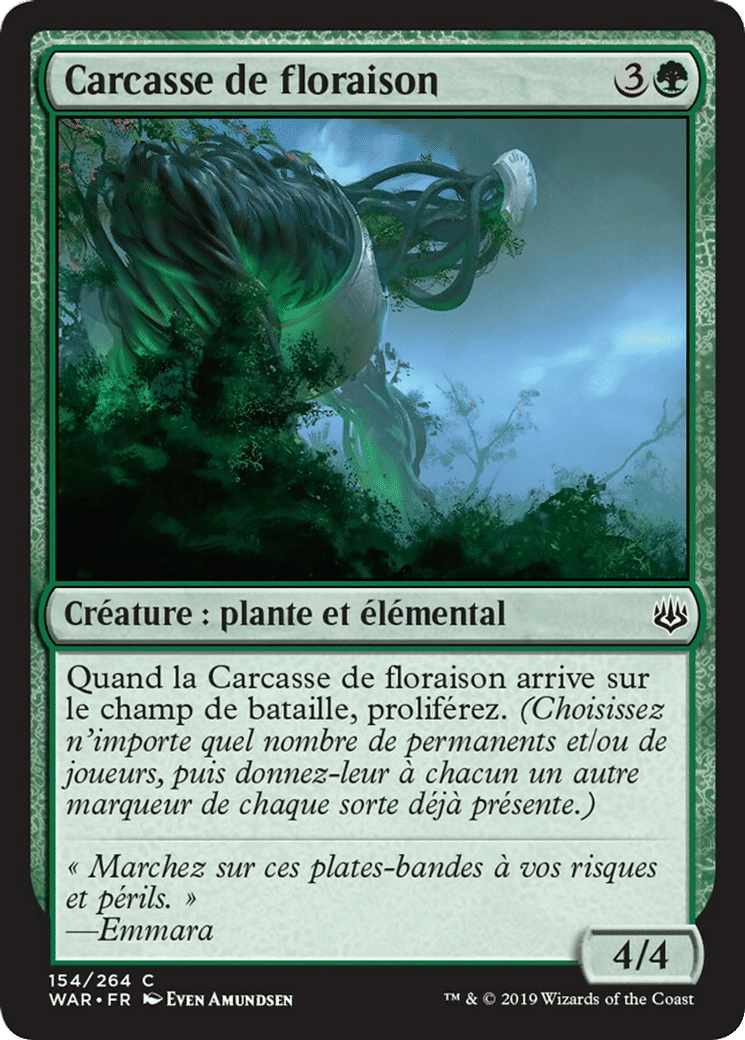 Carcasse de floraison — War of the Spark — Magic: The Gathering
