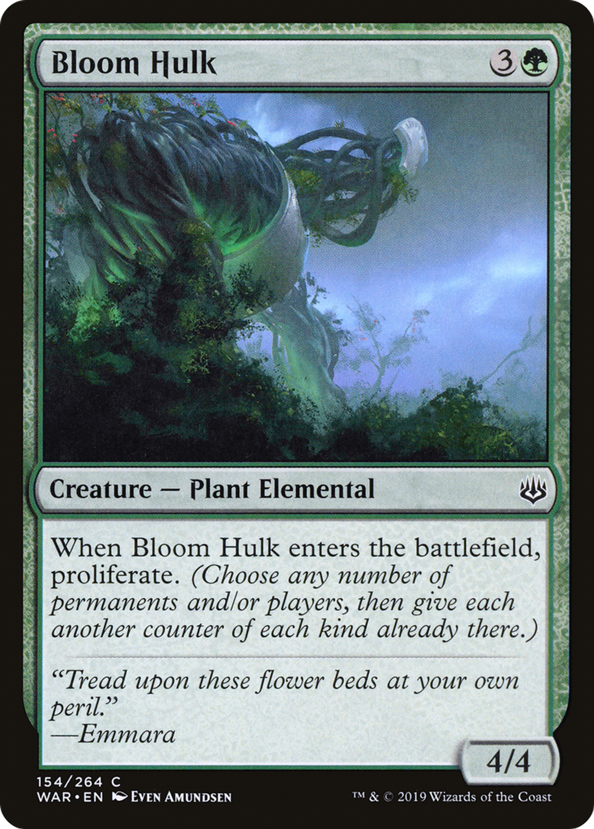 Bloom Hulk — War of the Spark — Magic: The Gathering