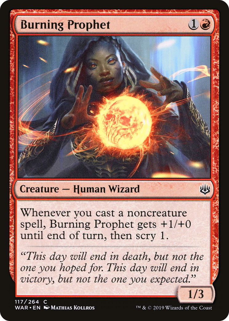 Burning Prophet — War of the Spark — Magic: The Gathering