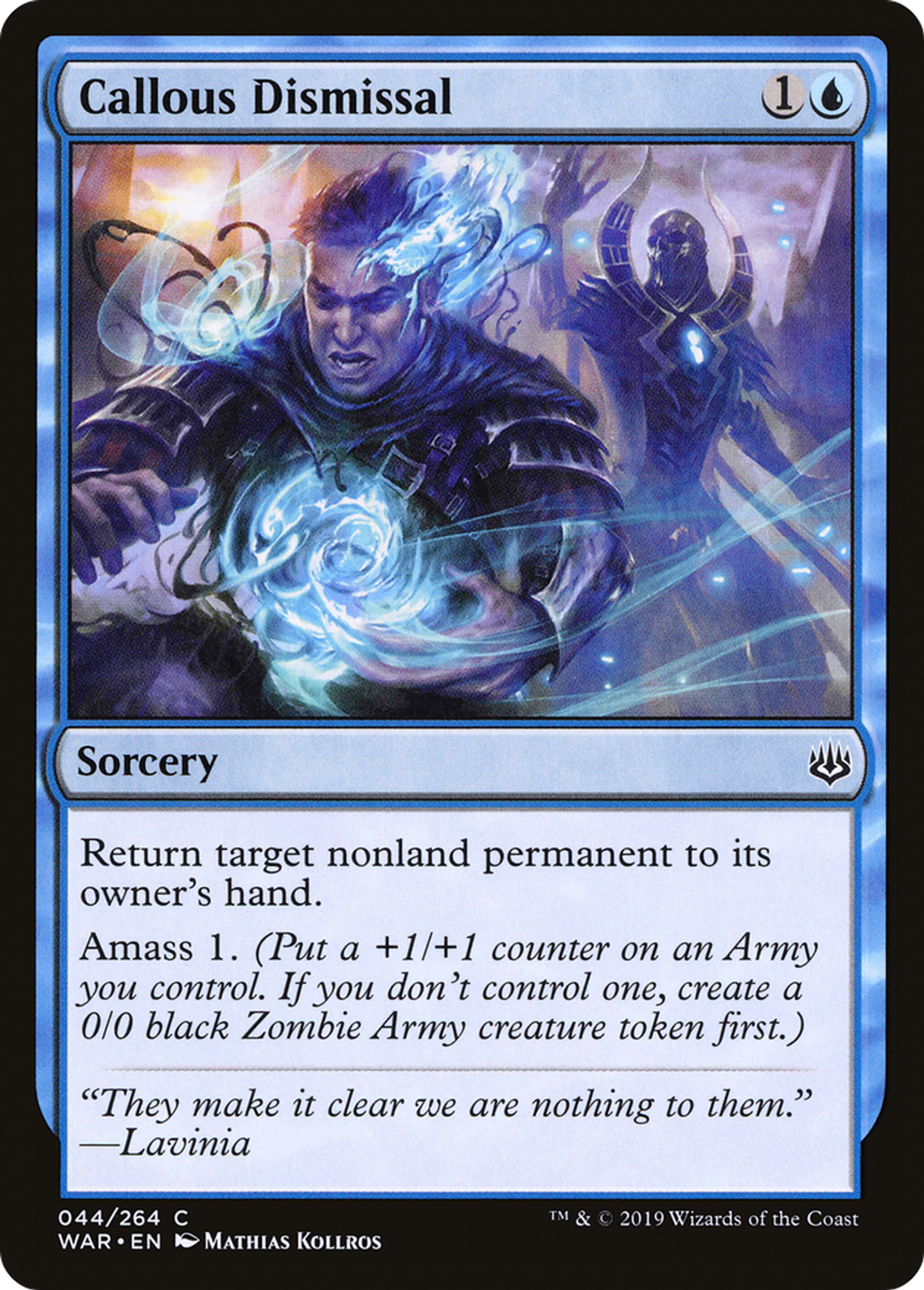 Callous Dismissal — War of the Spark — Magic: The Gathering