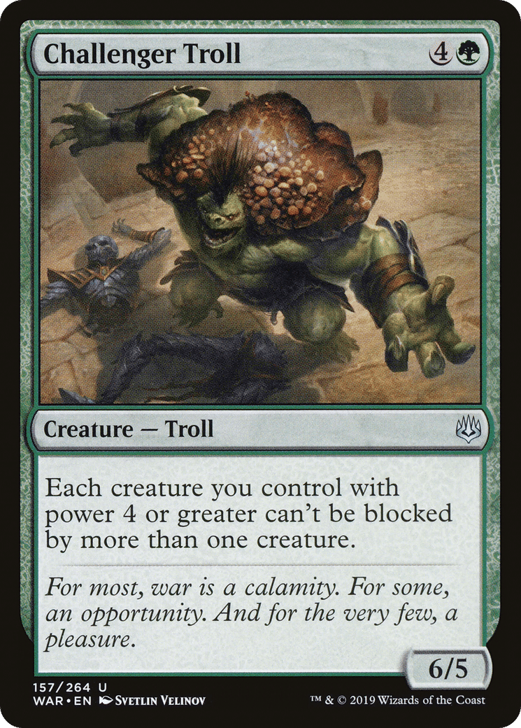 Challenger Troll — War of the Spark — Magic: The Gathering