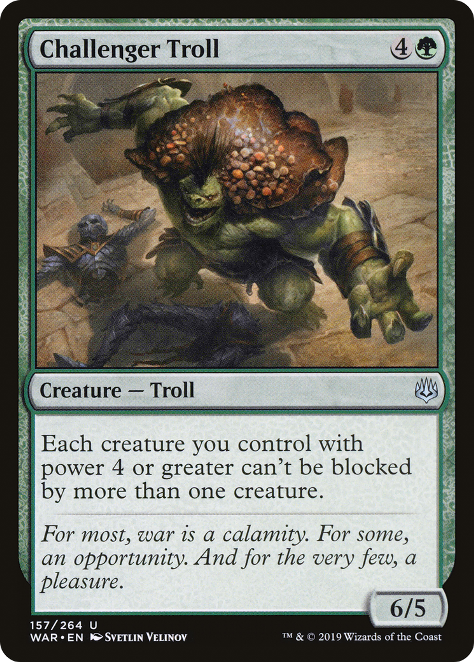 Challenger Troll — War of the Spark — Magic: The Gathering