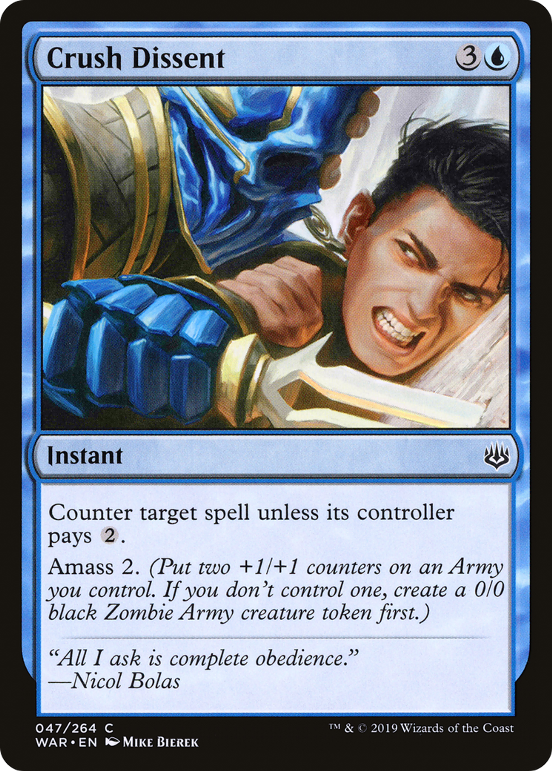 Crush Dissent — War of the Spark — Magic: The Gathering