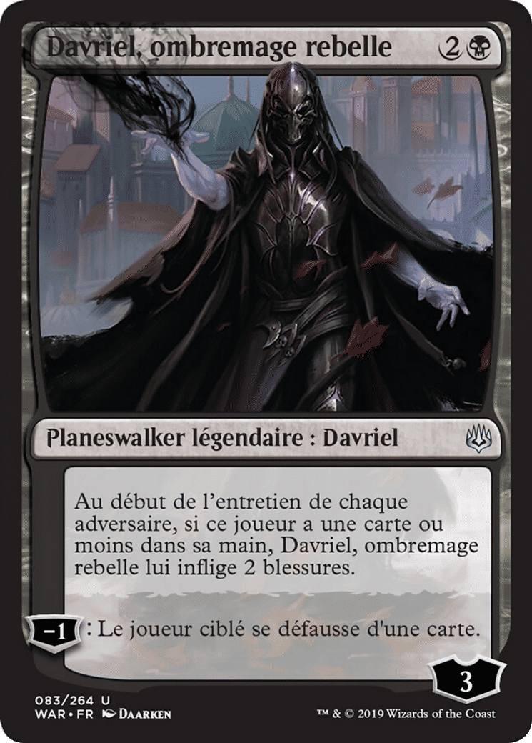 Davriel, ombremage rebelle — War of the Spark — Magic: The Gathering