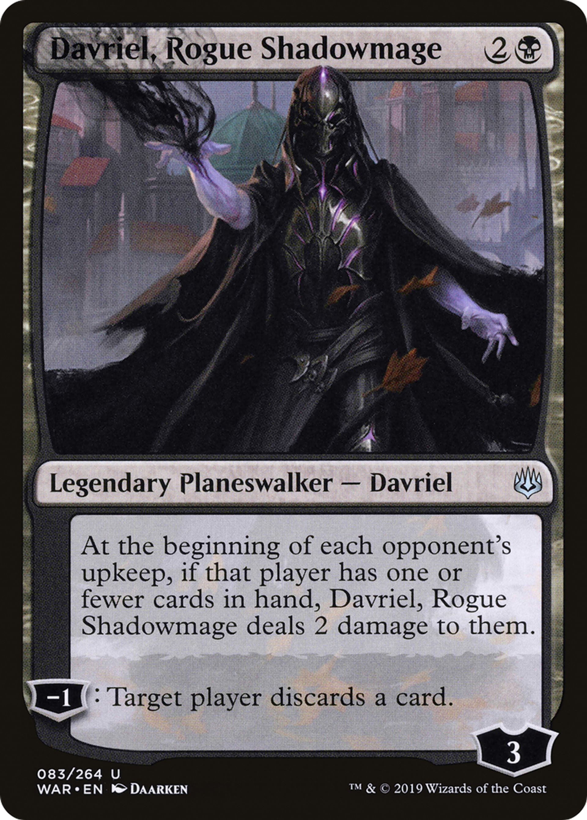 Davriel, Rogue Shadowmage — War of the Spark — Magic: The Gathering