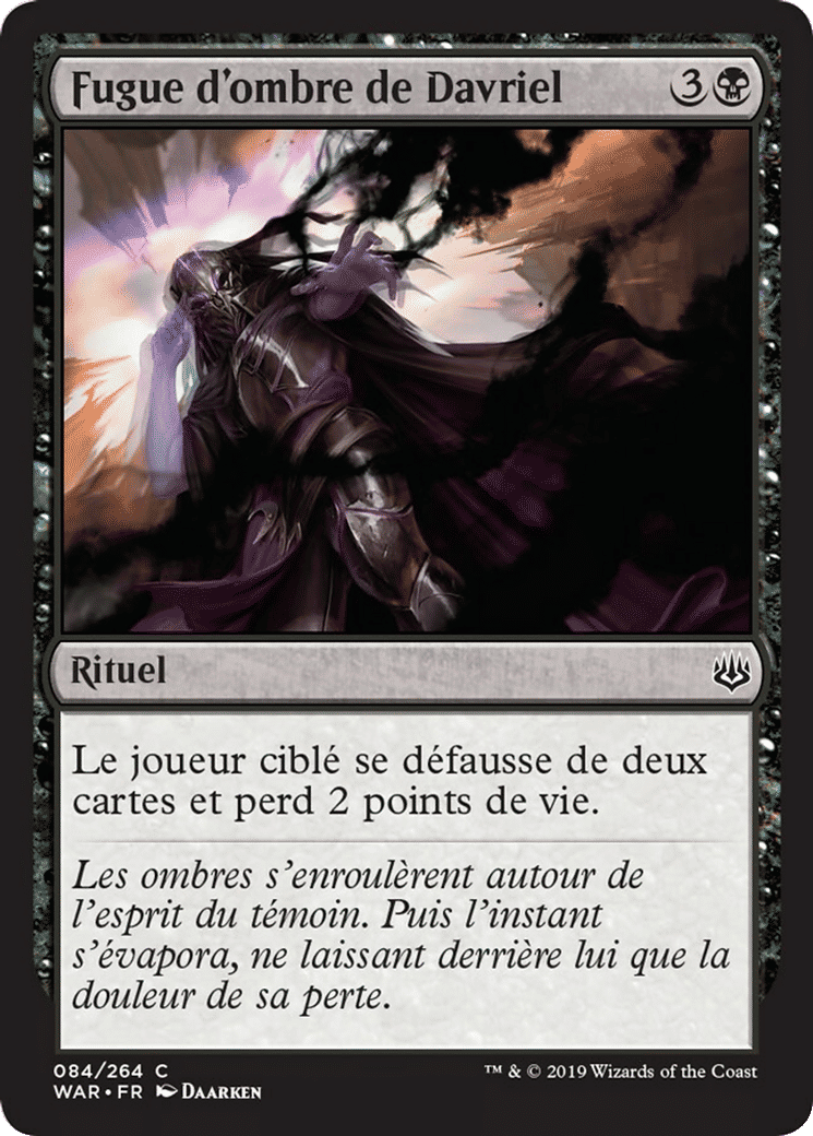 Fugue d'ombre de Davriel — War of the Spark — Magic: The Gathering