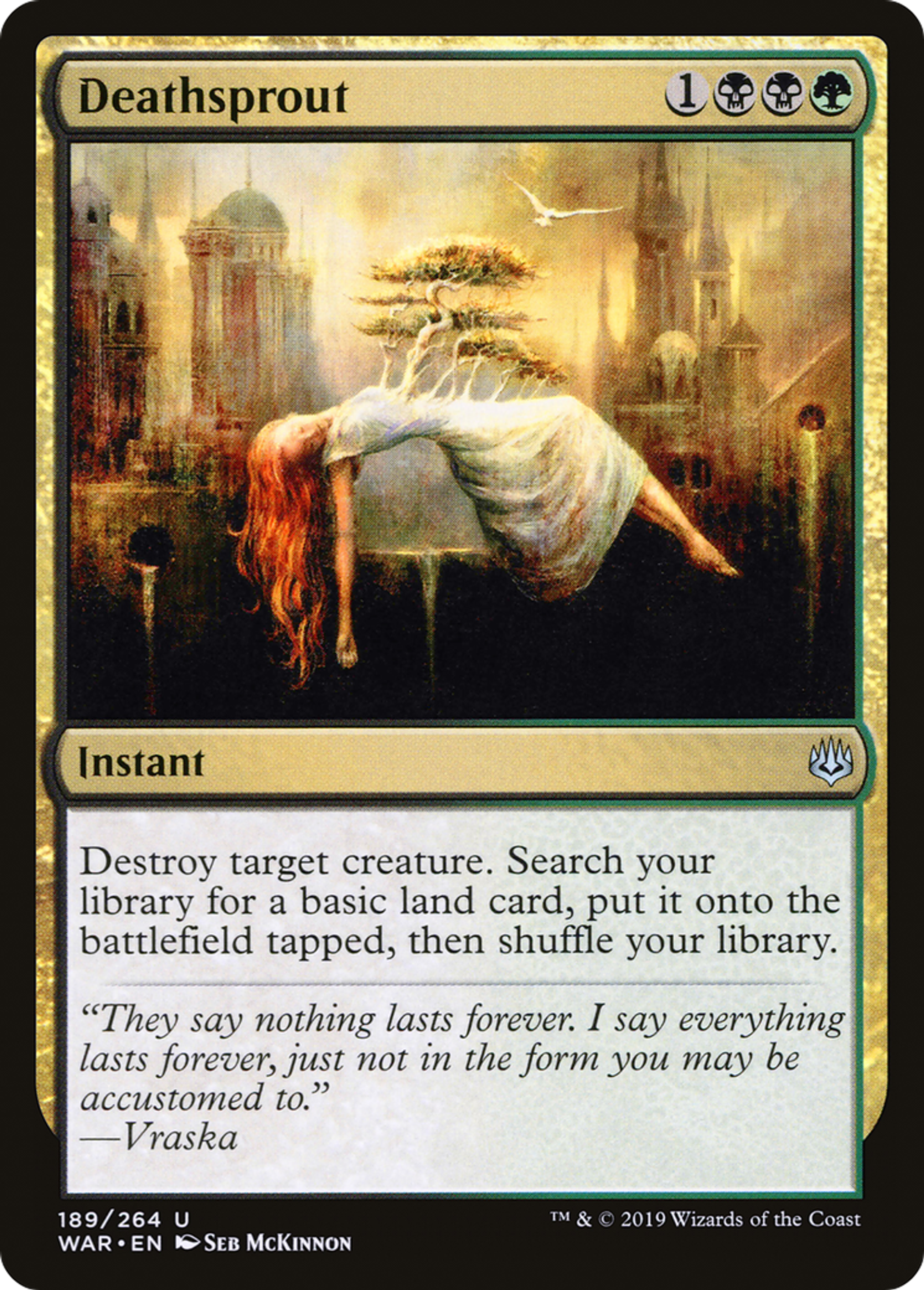 Bourgeonnement de mort — War of the Spark — Magic: The Gathering