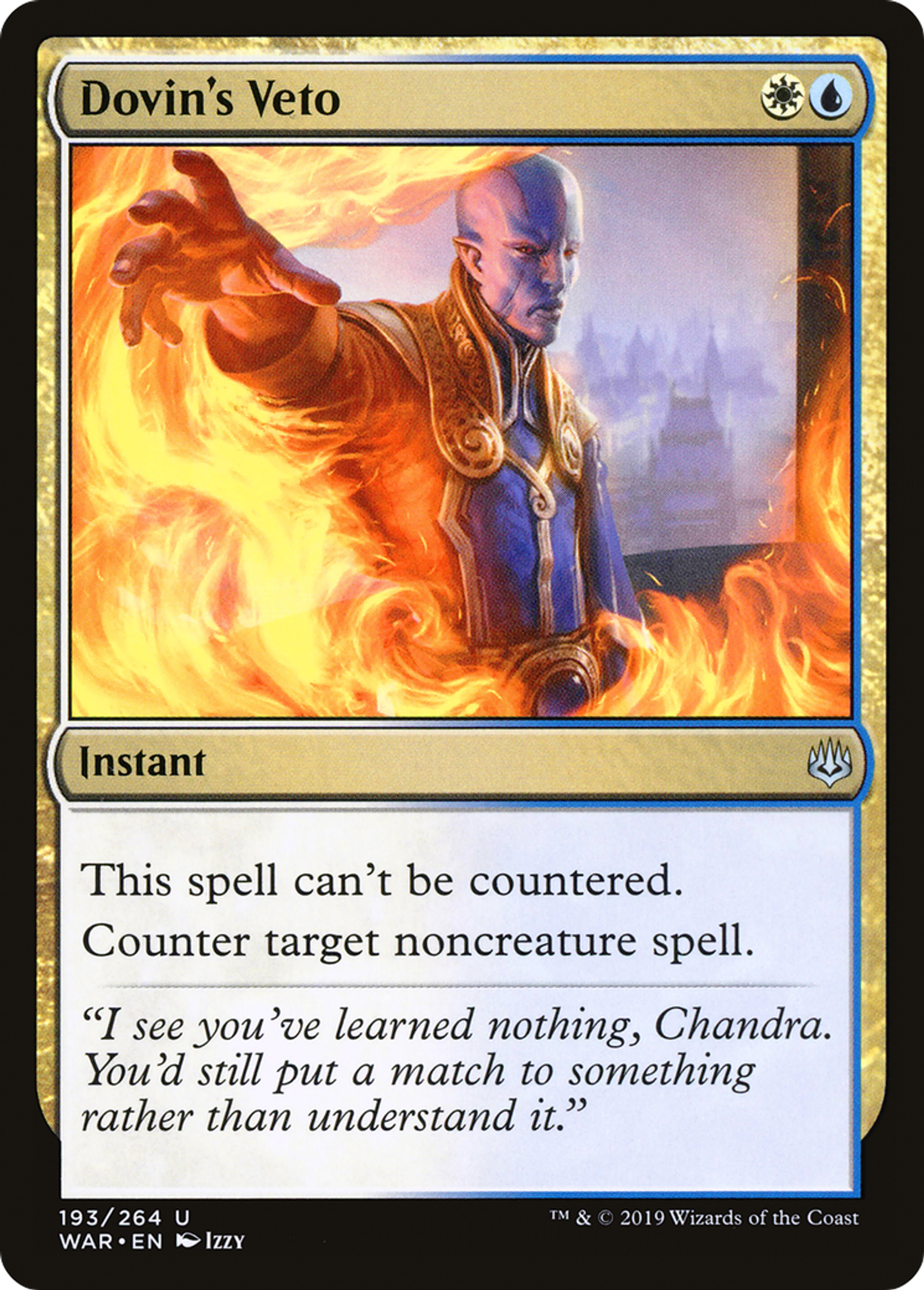 Dovin's Veto — War of the Spark — Magic: The Gathering