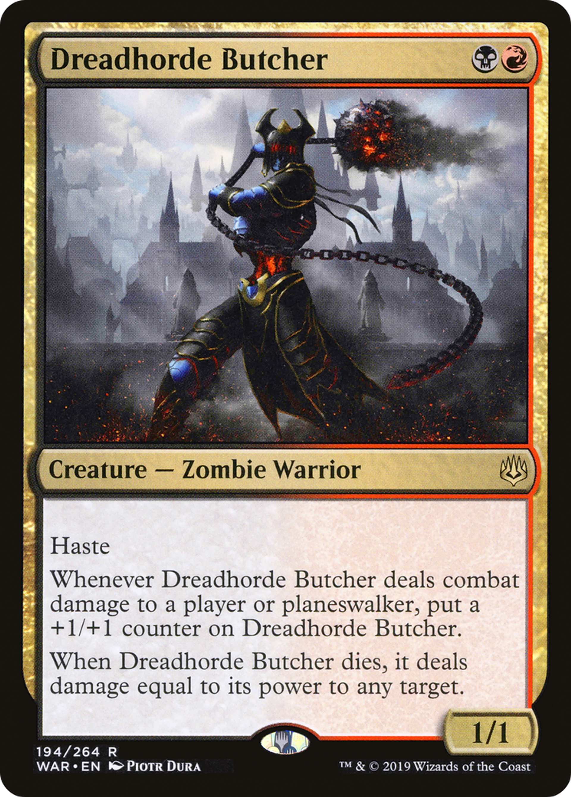 Boucher de la Horde de l'effroi — War of the Spark — Magic: The Gathering