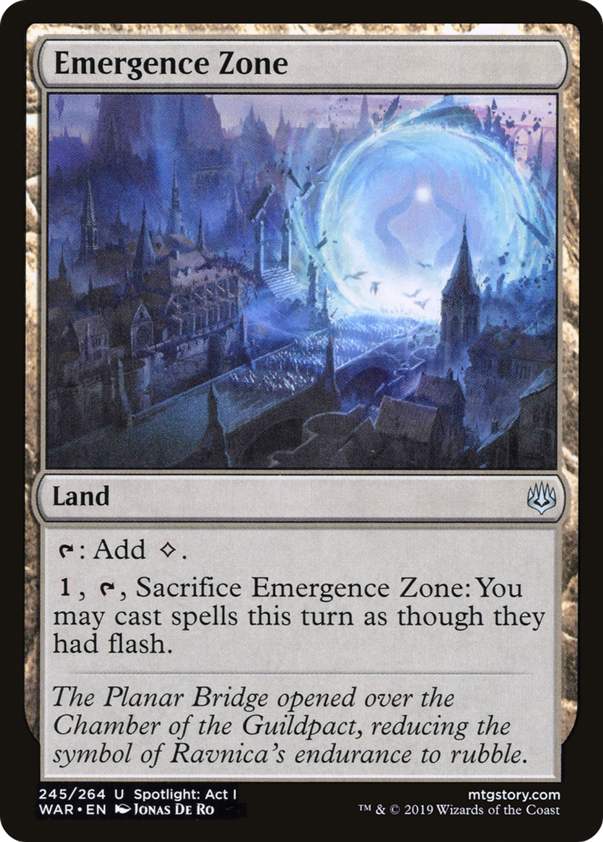 Zone d'émergence — War of the Spark — Magic: The Gathering