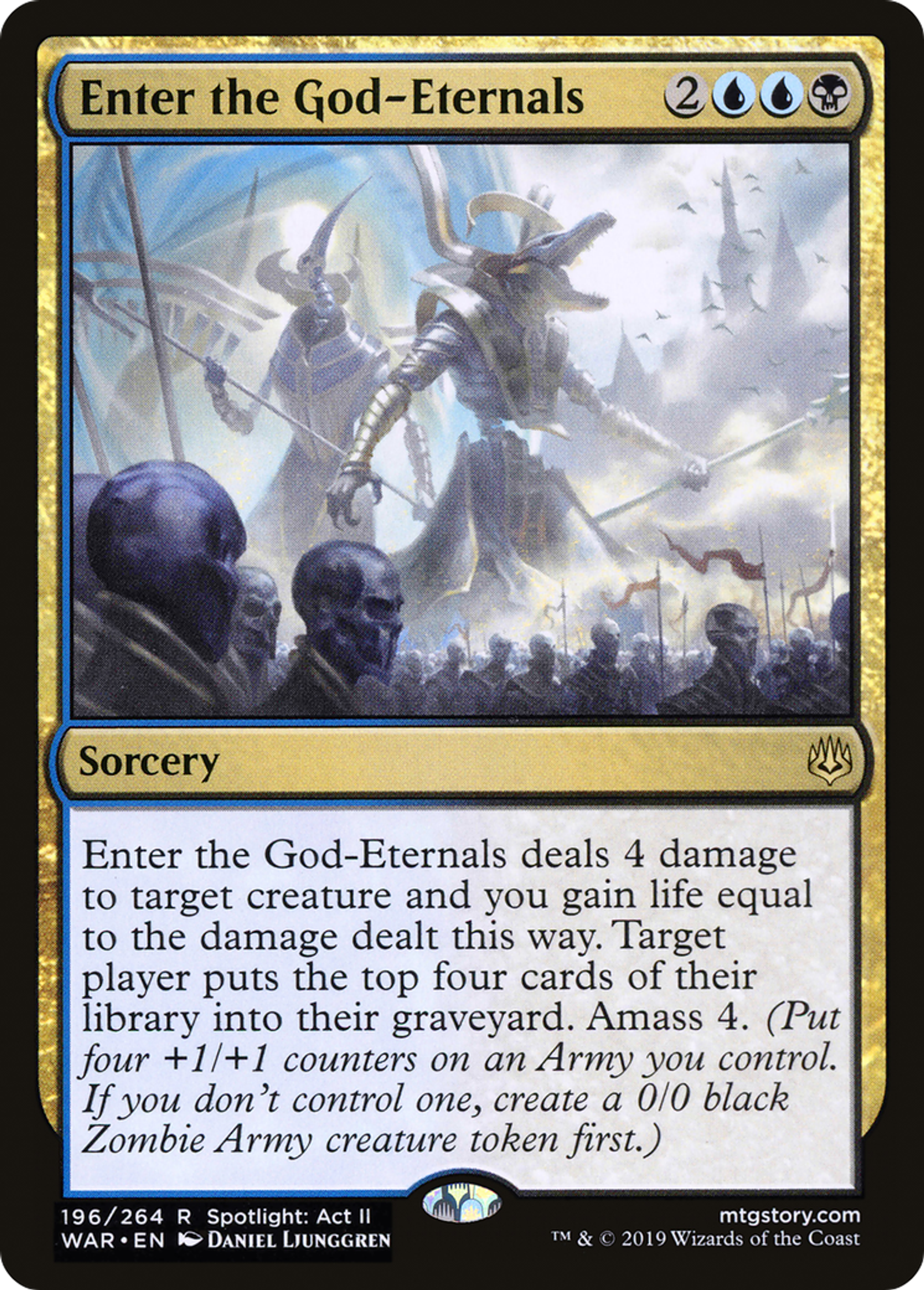 Arrivée des Éternels-dieux — War of the Spark — Magic: The Gathering