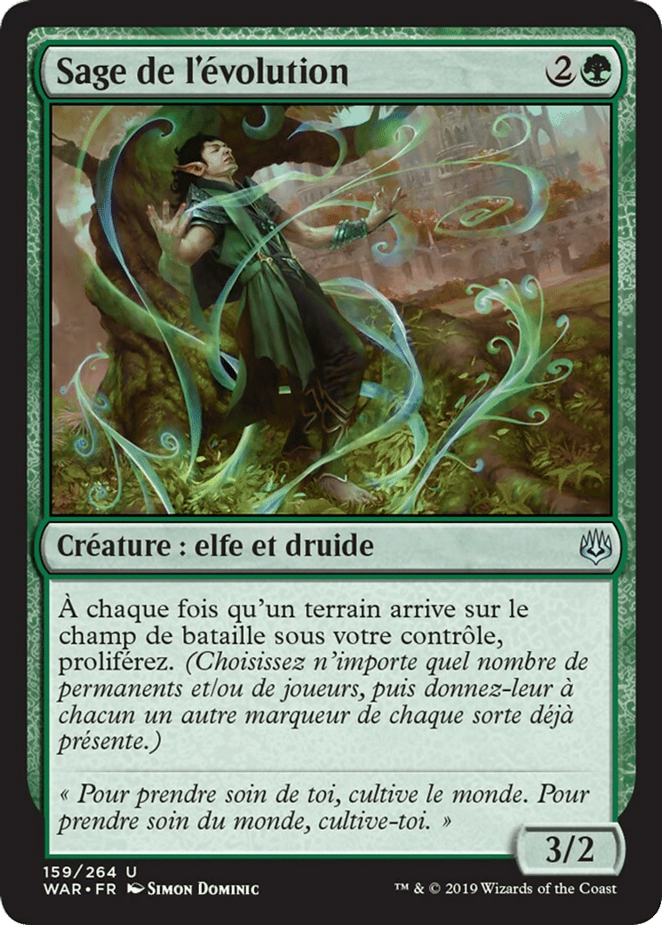 Sage de l'évolution — War of the Spark — Magic: The Gathering