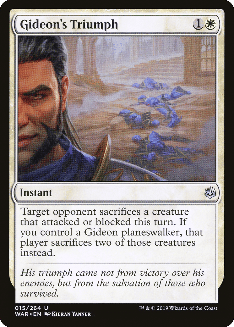 Gideon's Triumph — War of the Spark — Magic: The Gathering