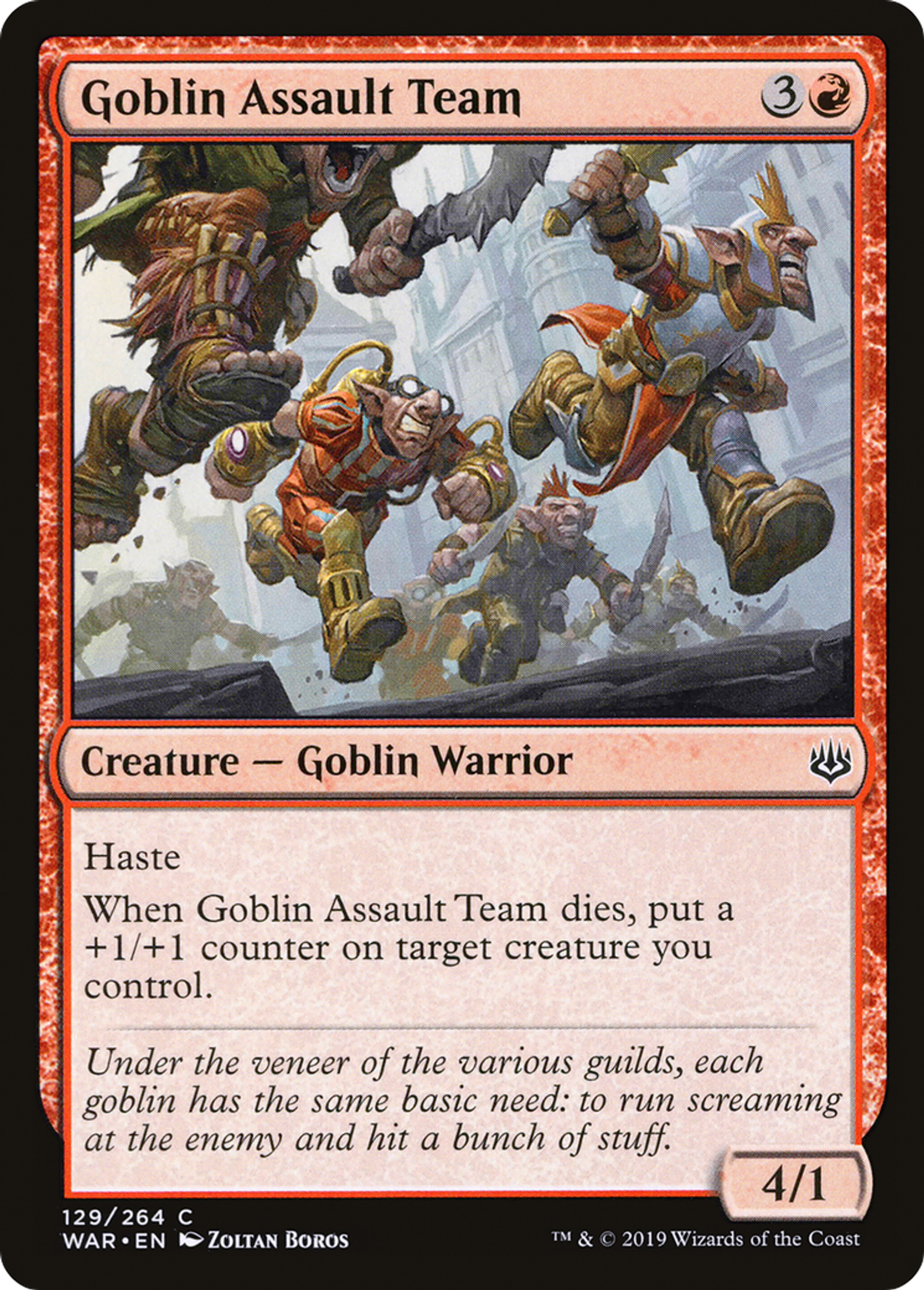 Goblin Assault Team — War of the Spark — Magic: The Gathering