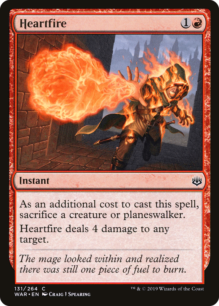 Heartfire — War of the Spark — Magic: The Gathering