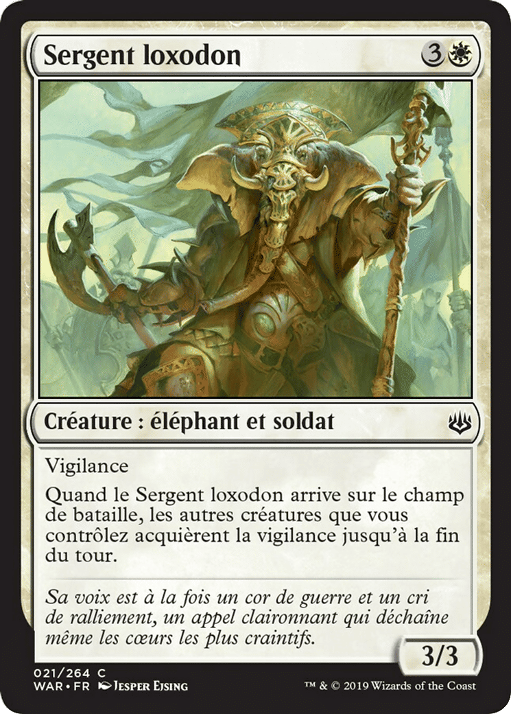 Sergent loxodon — War of the Spark — Magic: The Gathering