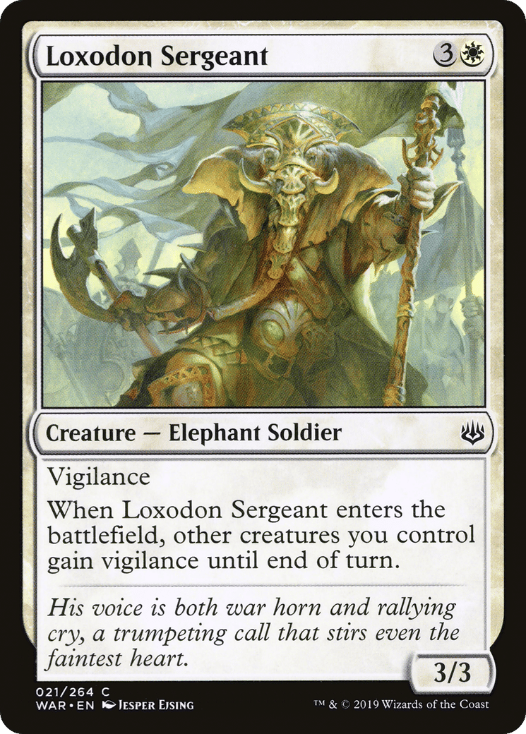 Loxodon Sergeant — War of the Spark — Magic: The Gathering