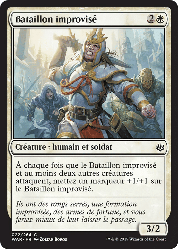 Bataillon improvisé — War of the Spark — Magic: The Gathering