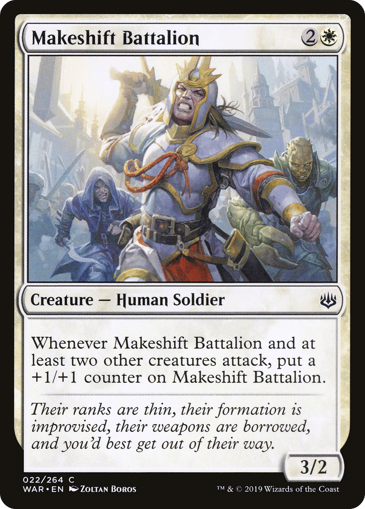 Makeshift Battalion — War of the Spark — Magic: The Gathering