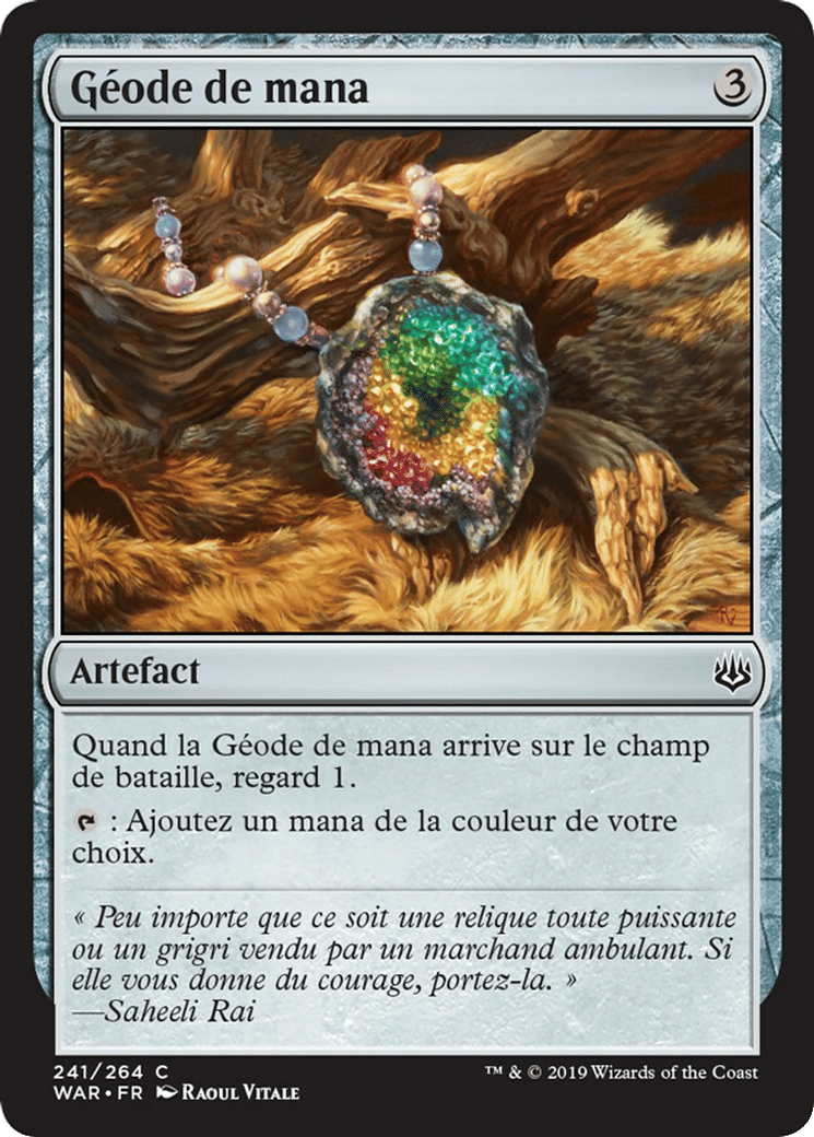 Géode de mana — War of the Spark — Magic: The Gathering