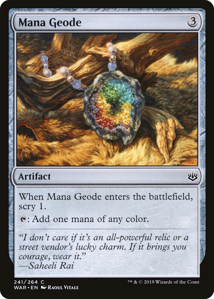 Mana Geode — War of the Spark — Magic: The Gathering