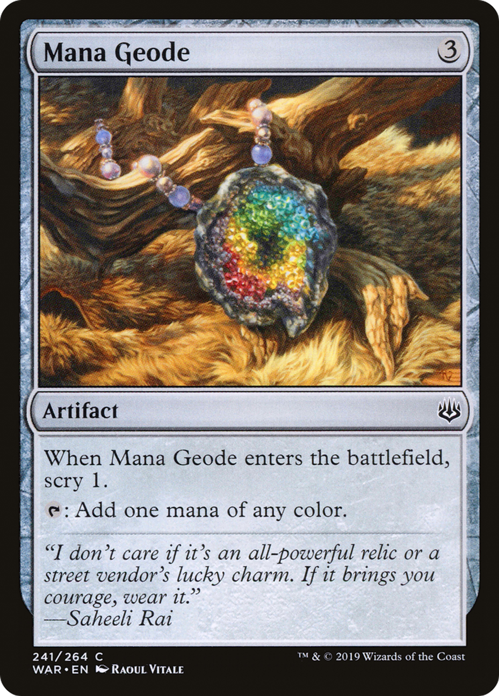 Mana Geode — War of the Spark — Magic: The Gathering