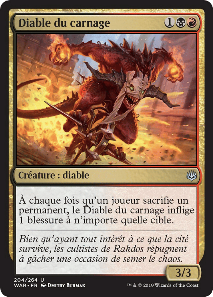 Diable du carnage — War of the Spark — Magic: The Gathering
