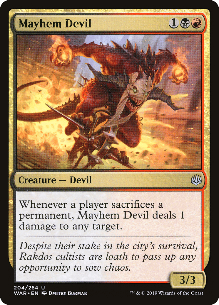 Mayhem Devil — War of the Spark — Magic: The Gathering