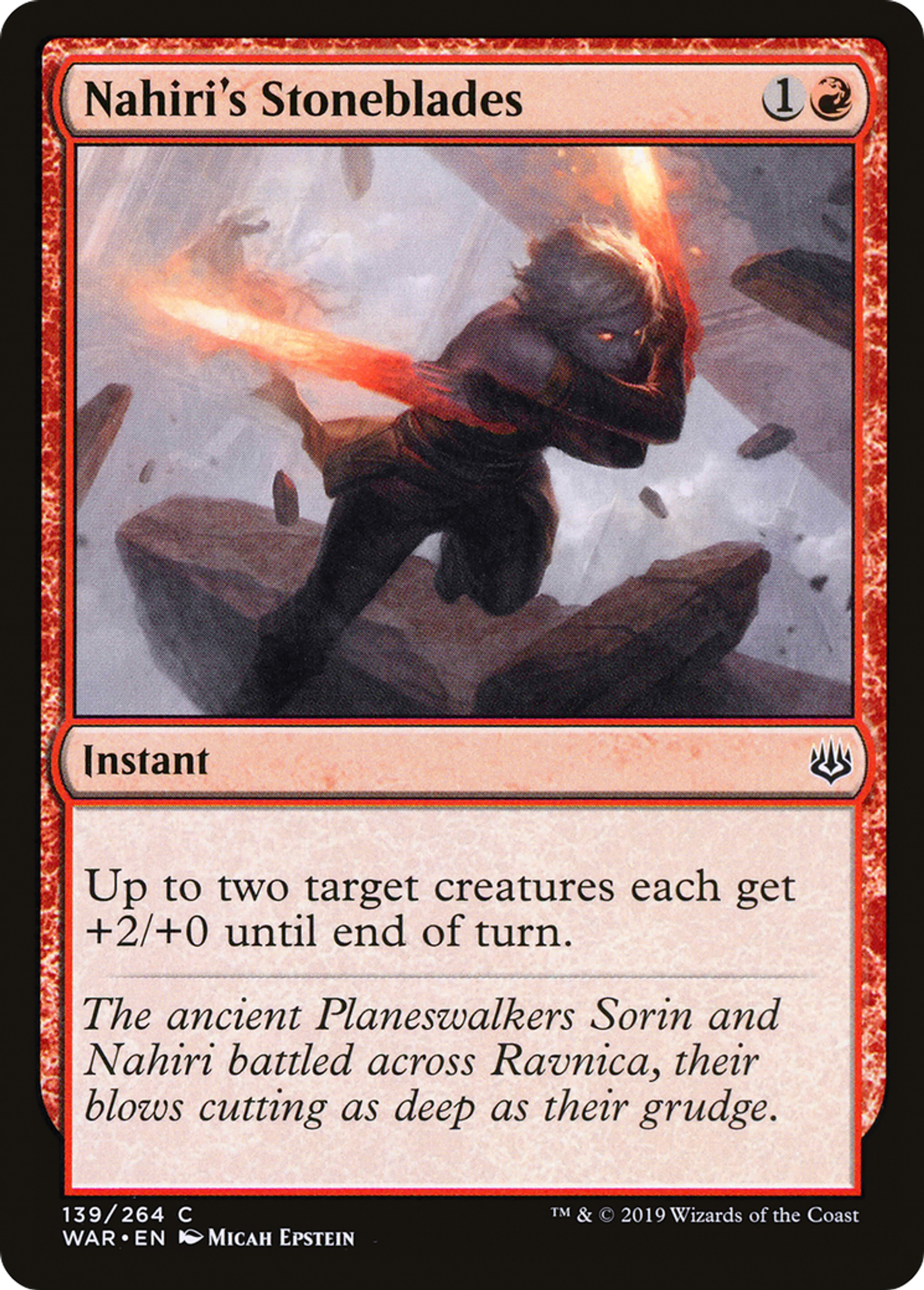 Nahiri's Stoneblades — War of the Spark — Magic: The Gathering